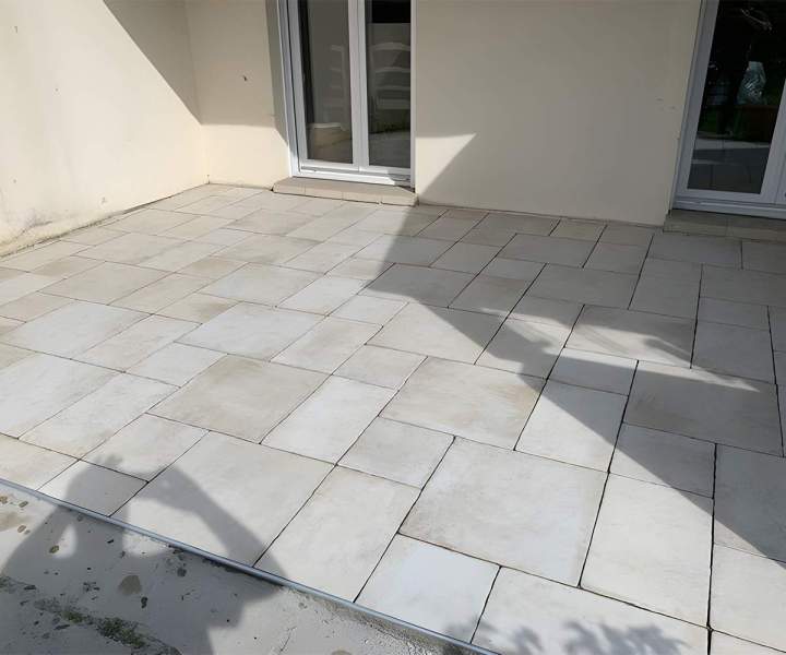 Pose de carrelage extérieur Breuillet